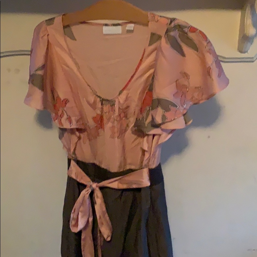 Knee length belted dress